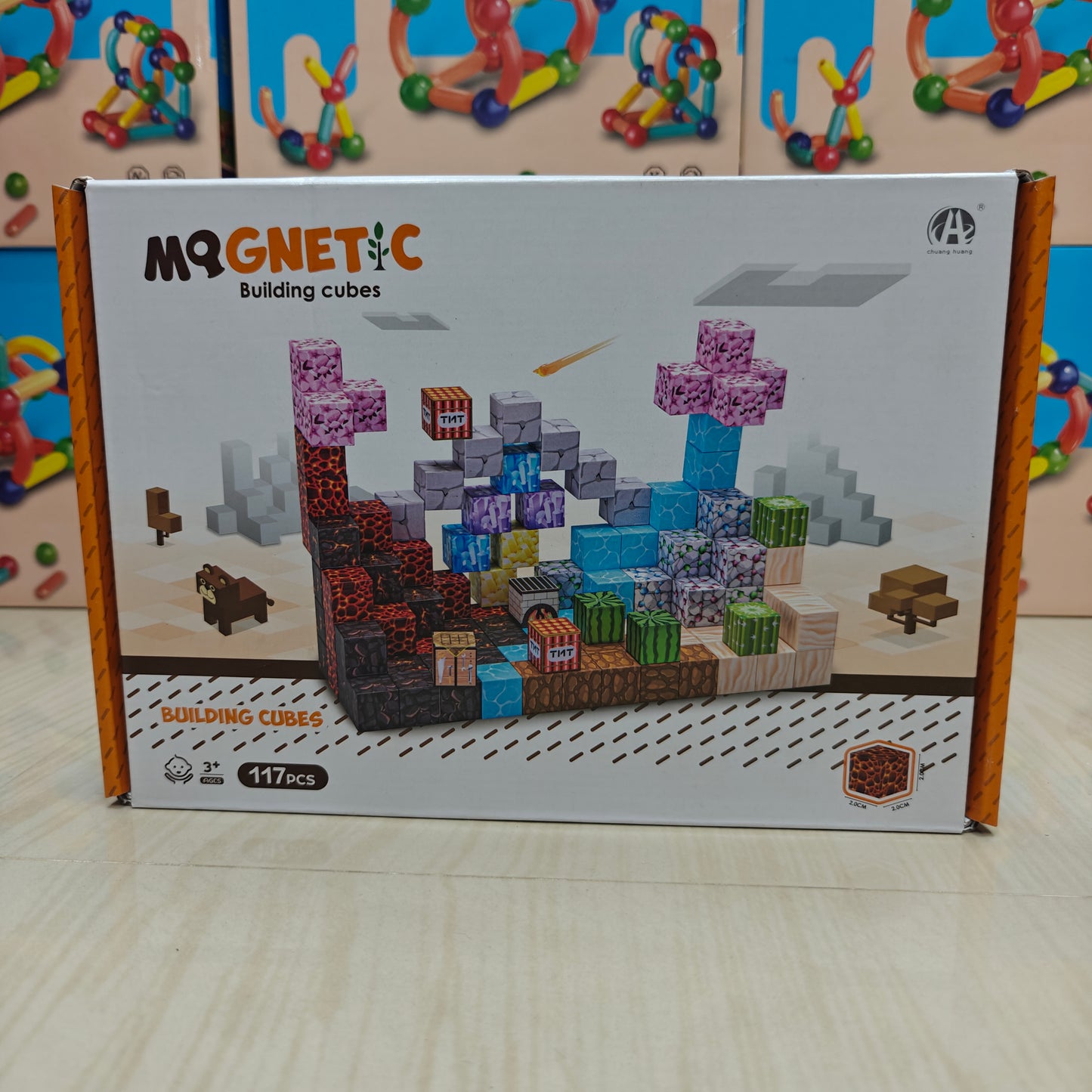 MINECRAFT MAGNETIC BLOCKS (117PCS)
