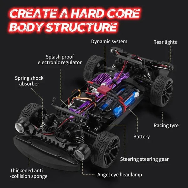 Hurricane Rc Car 4X4 Rtr 1/16 Electric Drift Car Suchiyu Scy 16303