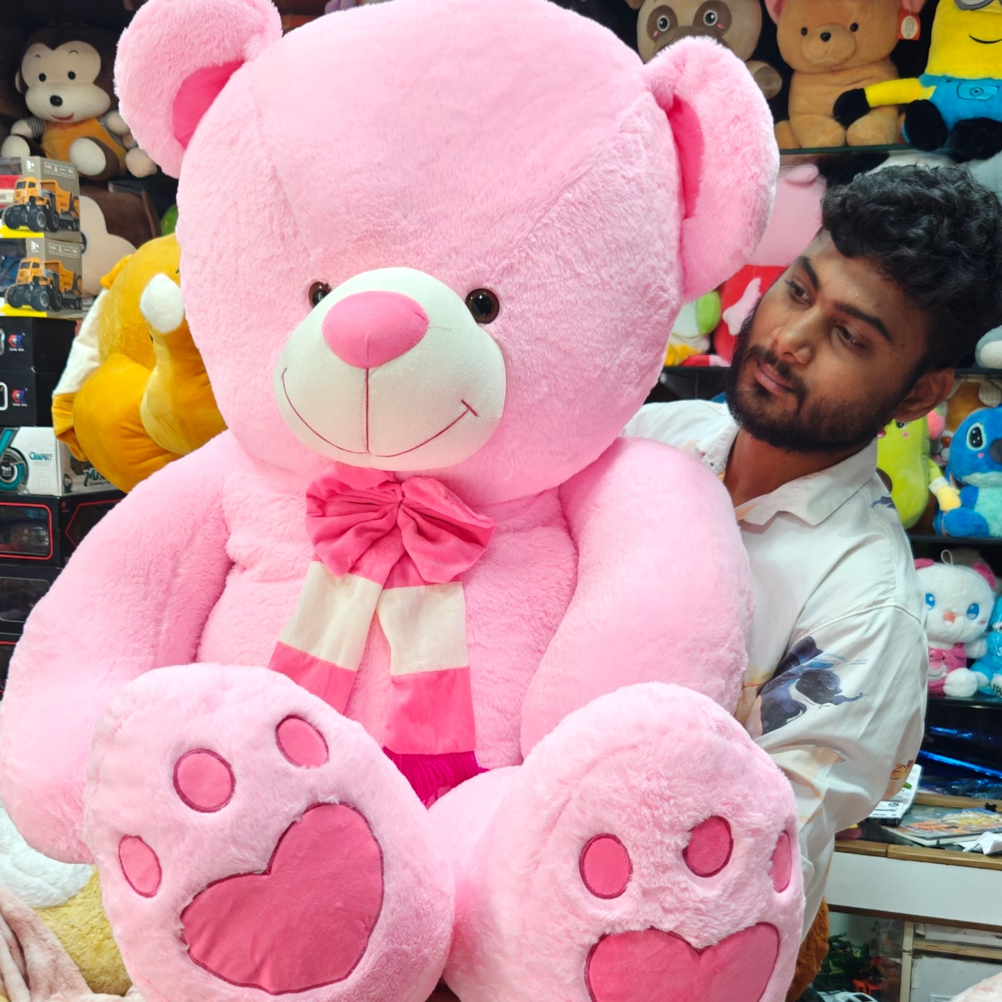 5 FEET PINK IMPORTED TEDDY BEAR