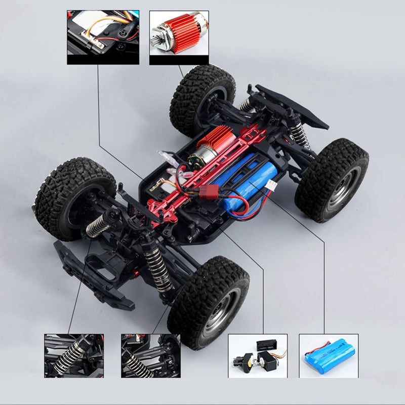 TOP RACING SERIES GANTRY 1/16 SCALE CROSS COUNTRY VEHICLE 4X4 FOUR -WHEEL DRIVE. 2.4G FULL SCALE FOUR WHEEL SCY16103