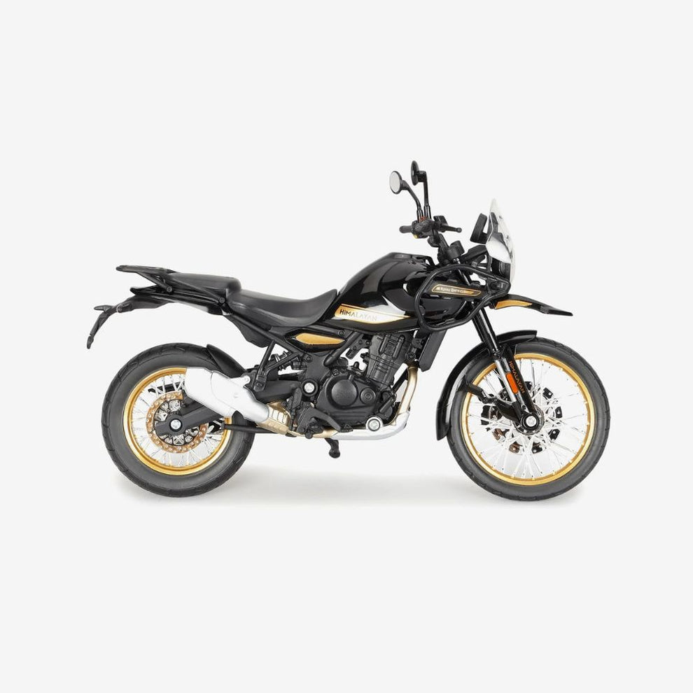 Royal Enfield New Himalayan scale model bike 1/12 by Maisto White/Black