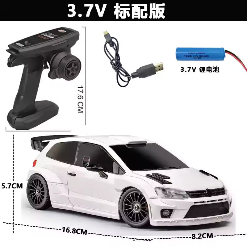 LDRC 2801 RTR 1/28 2.4G 4WD RC Car Drift for POLO R LED Light On-Road Full Proportional Racing Vehicles Model