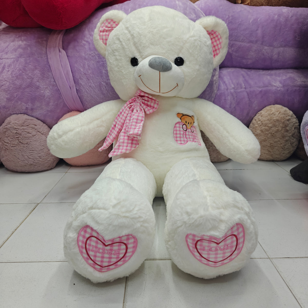 3 FEET WHITE PREMIUM TEDDY BEAR