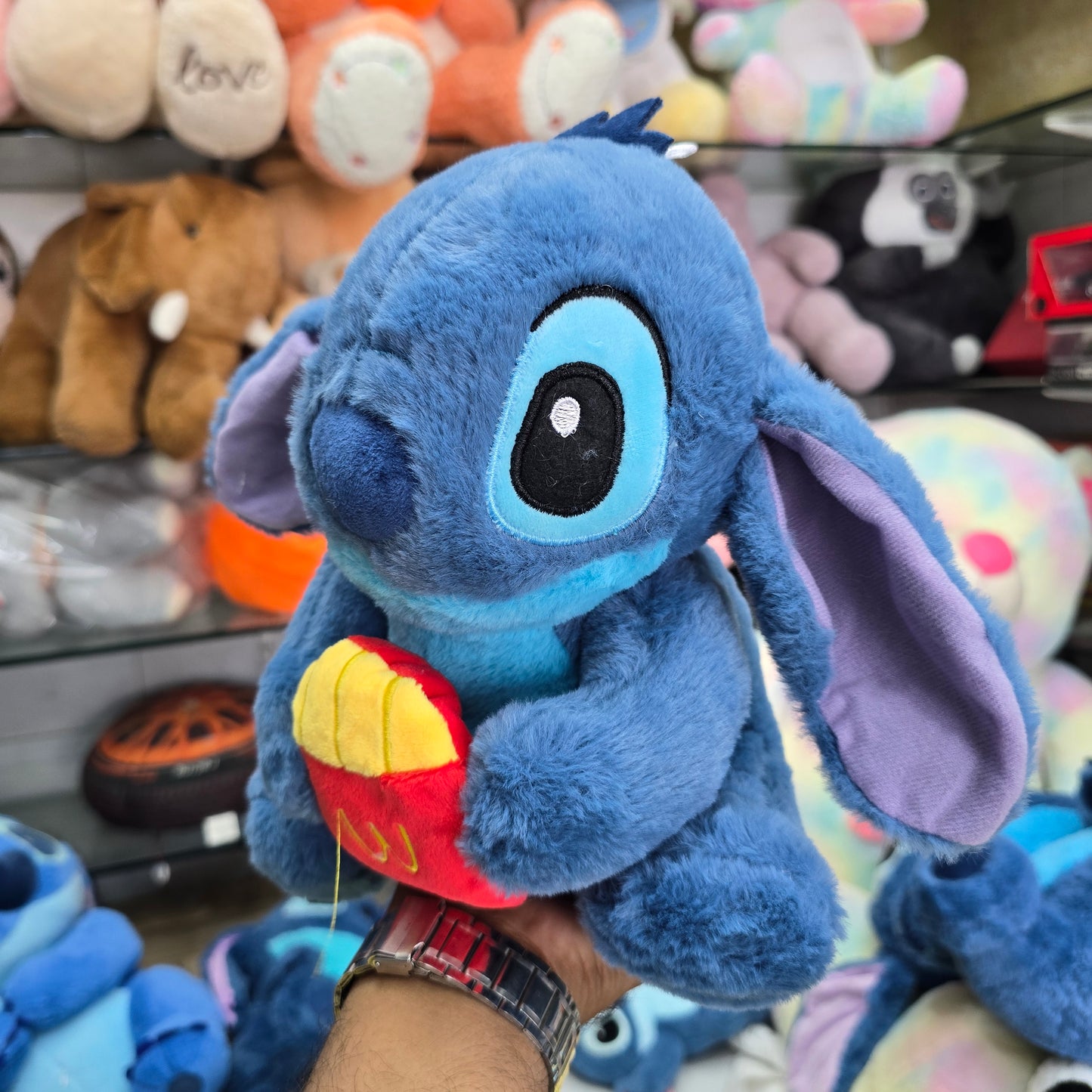 35CM Disney Stitch Holding French Fries