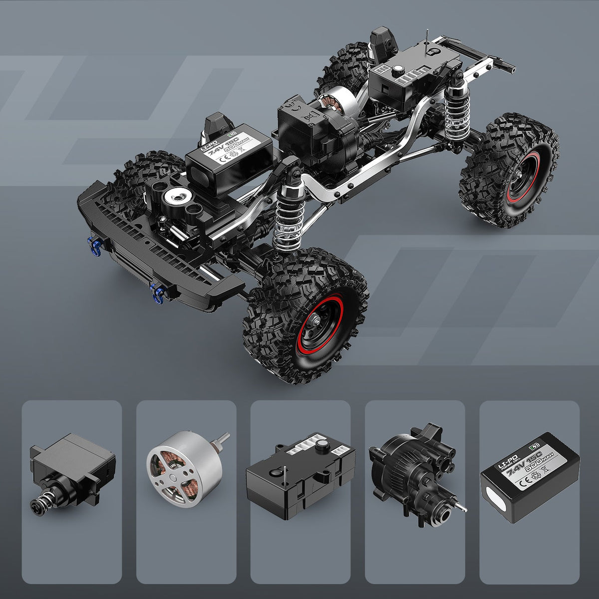 MJX Hyper Go H18P 1:18 Ford Bronco R Off road Crawler 4WD Brushless RC Car