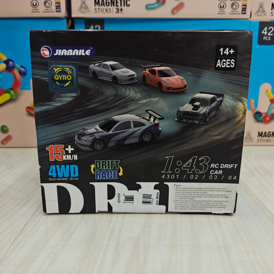 JIABAILE 4301/02/03/04 RTR 1/43 2.4G 4WD Drift RC Car Mini Race LED Light Optional Gyro Radio Control