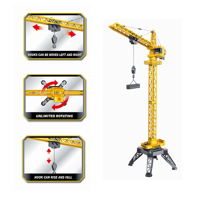 Huina 1585 12 channel Remote Control Alloy Tower Crane (2026 Model)