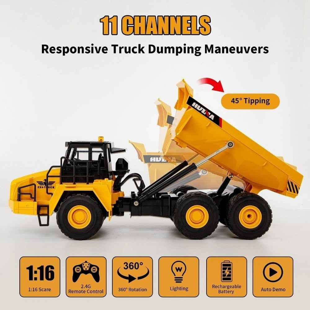 HUINA 1553 11Channel RC Dump truck