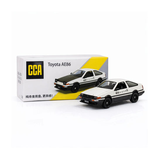 CCA Toyota Sprinter Trueno AE86 White 1:64 Scale Diecast Model