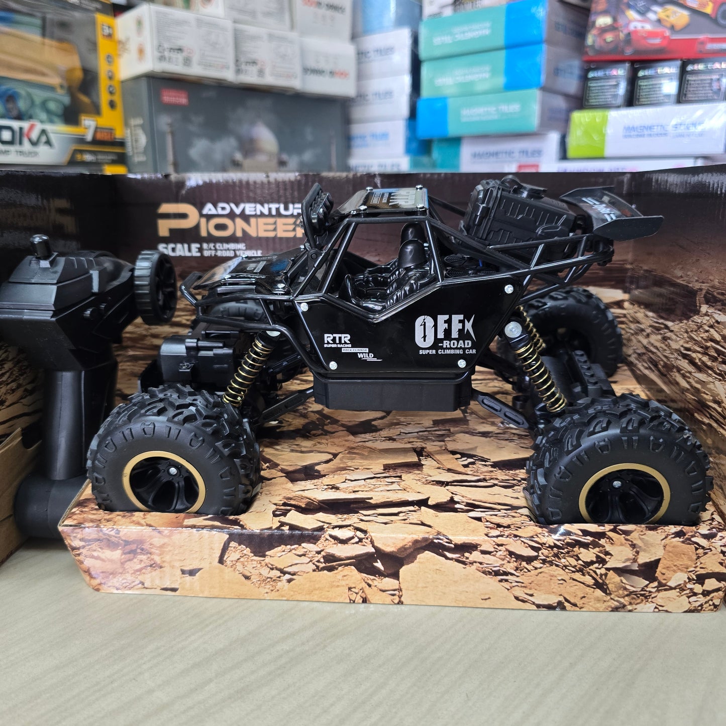 Adventure Pioneer 4WD Rock Climber RC Car – App Control, Type-C Charging, Bluetooth Speaker, High Speed Off-Road