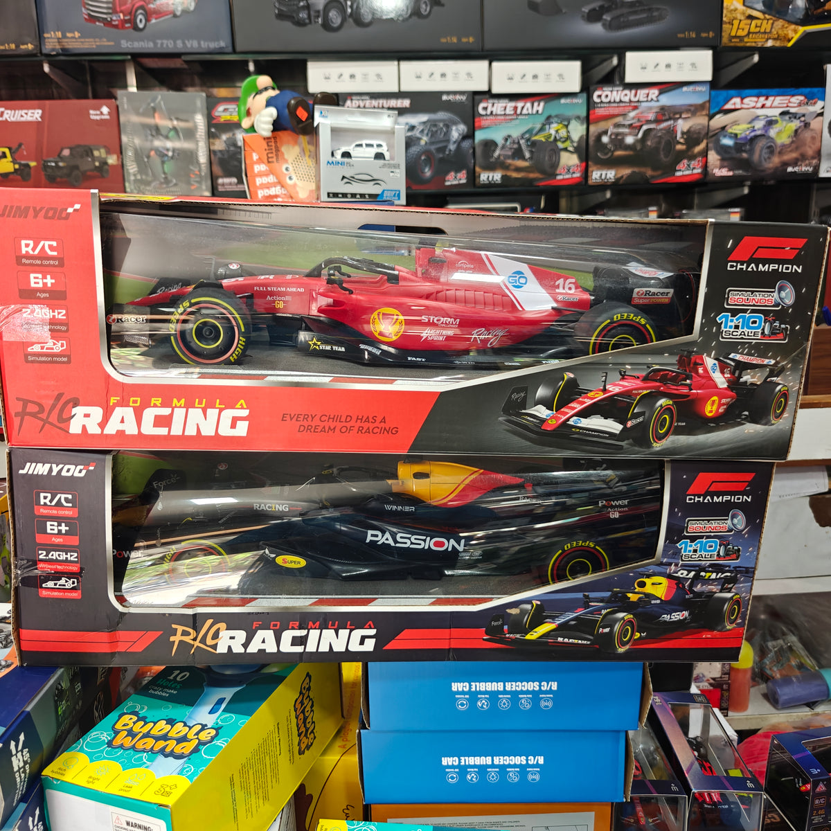 Jimyog 1:10 F1 RC Racing Car High Speed 15KM/H with Simulation sounds and a 2.4GHz Controller