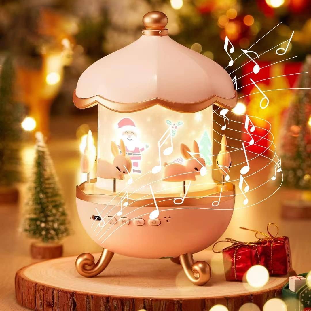 BUNNY CAROUSEL NIGHT LIGHT PROJECTOR