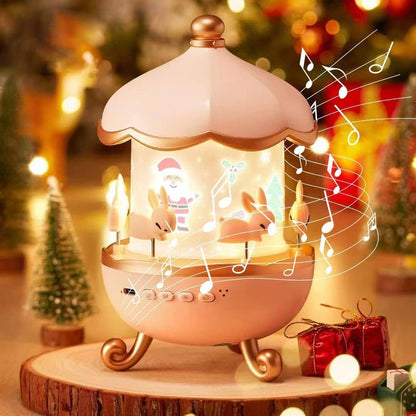 BUNNY CAROUSEL NIGHT LIGHT PROJECTOR