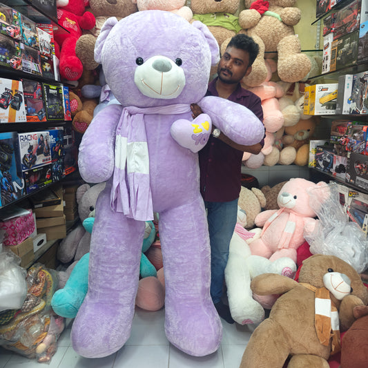 6 FEET PREMIUM PURPLE TEDDY BEAR