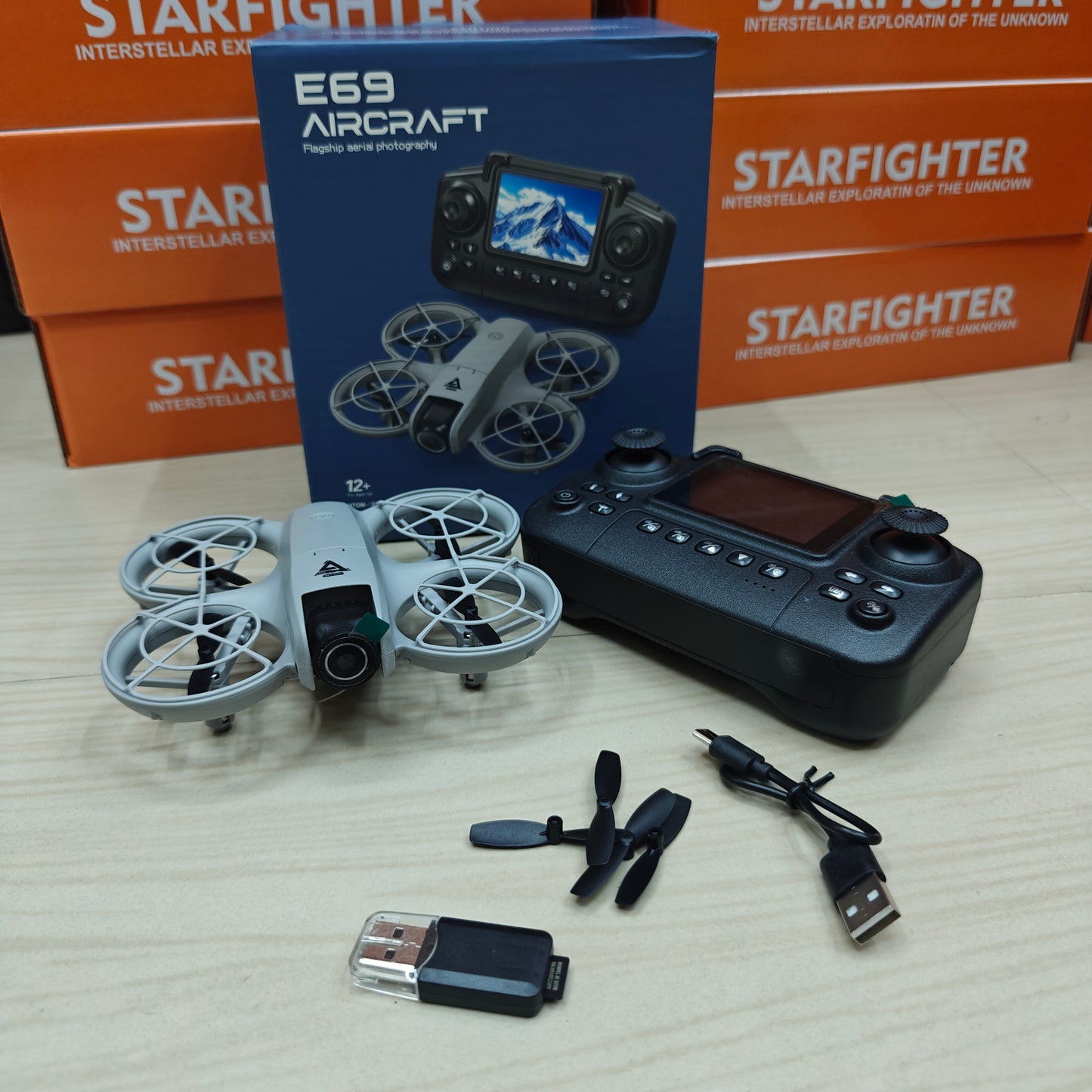 E69 AIRCRAFT WITN INBUILT SCREEN