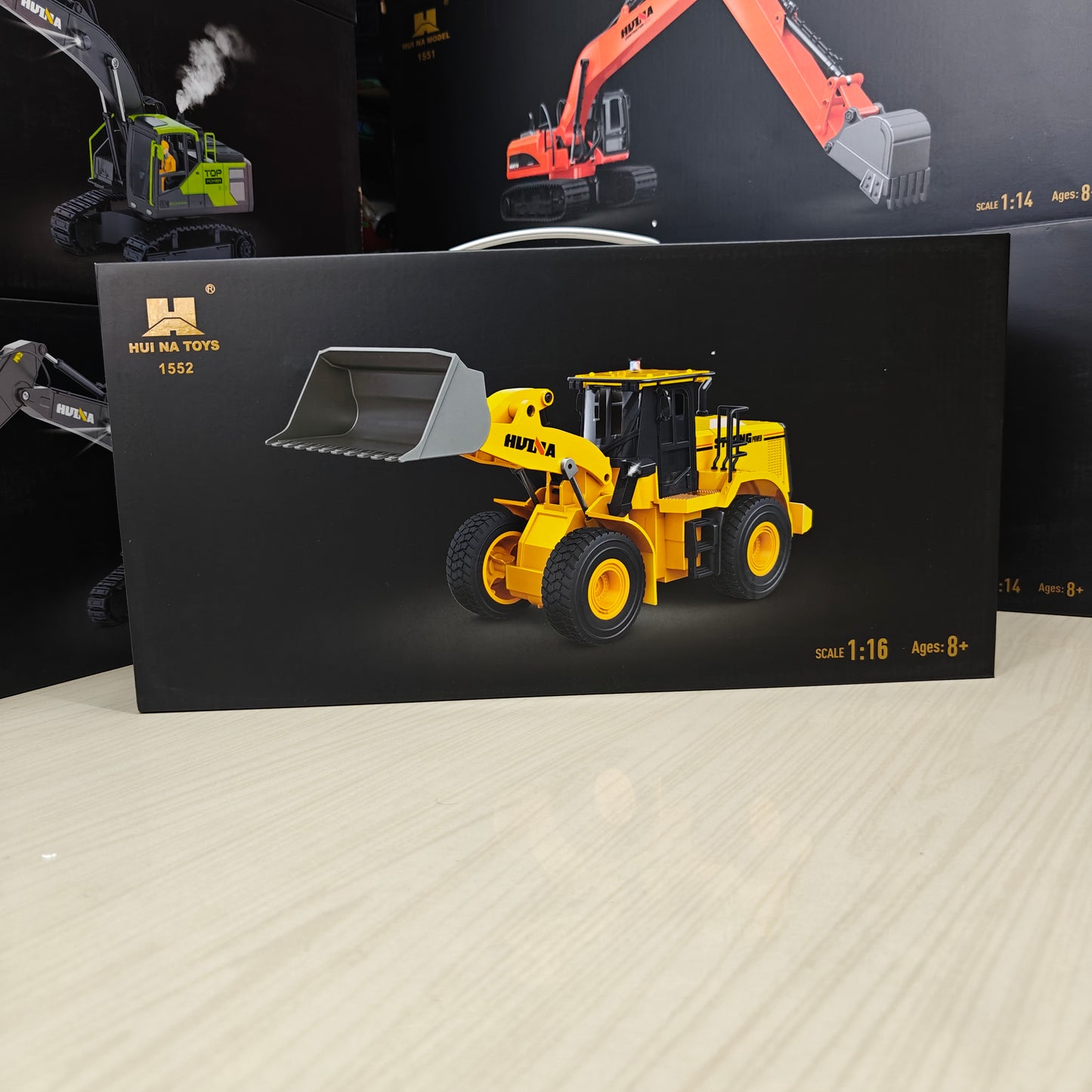 Huina 1552 1:16 11CH RC Loader Bulldozer Alloy
