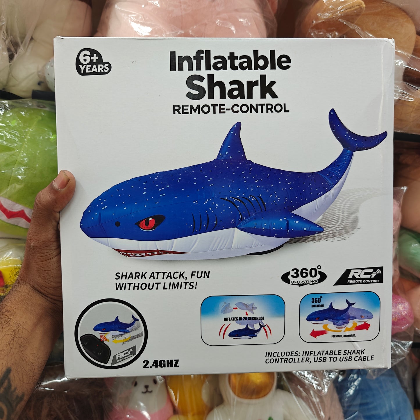 INFLATABLE RC SHARK 🦈