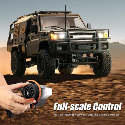 MN Model MN82S 1:12 4WD RC Rock Crawler Land Cruiser Pickup with LED Lights
