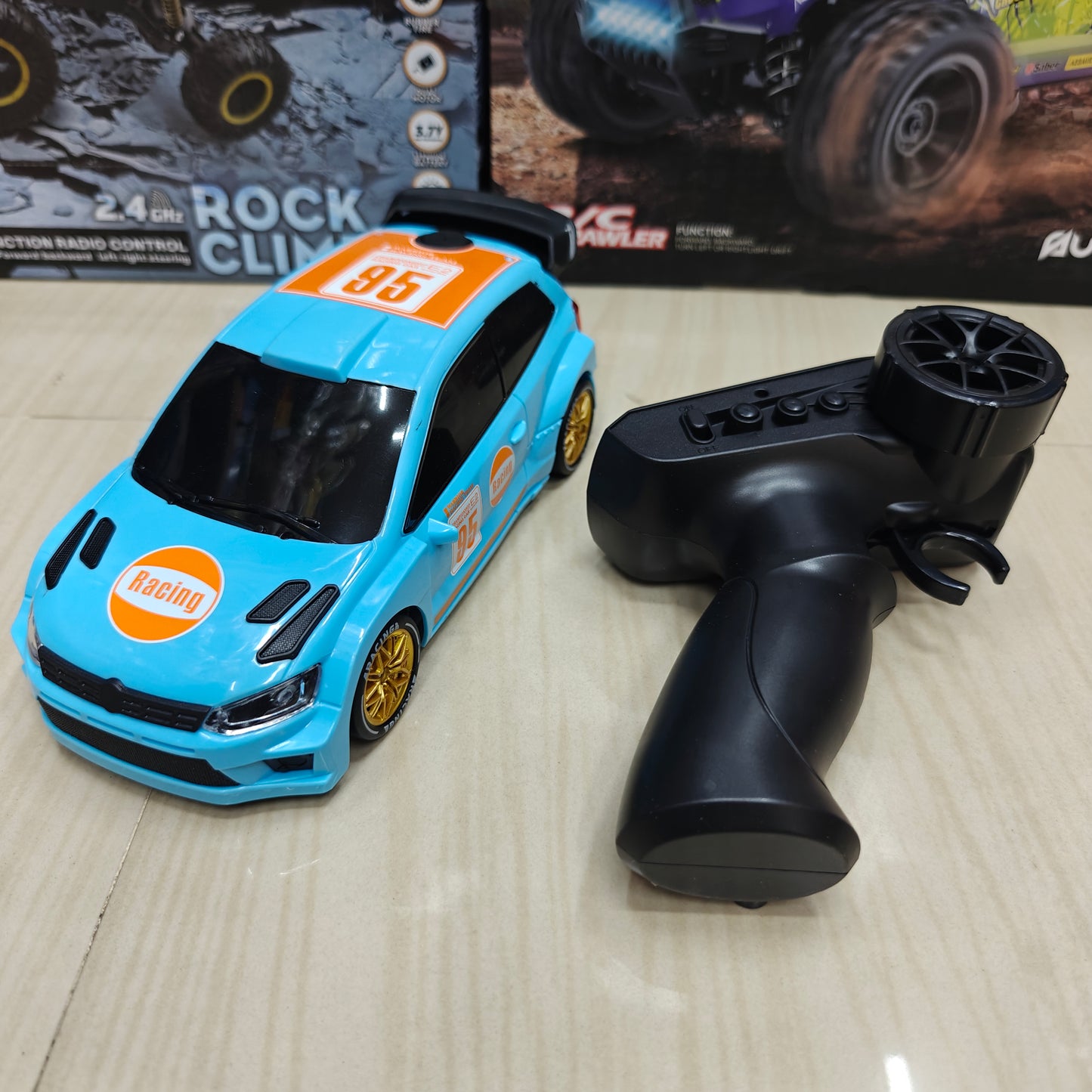 4WD POLO RC Rally Spray Drift Car 2.4GHz | LED Lights