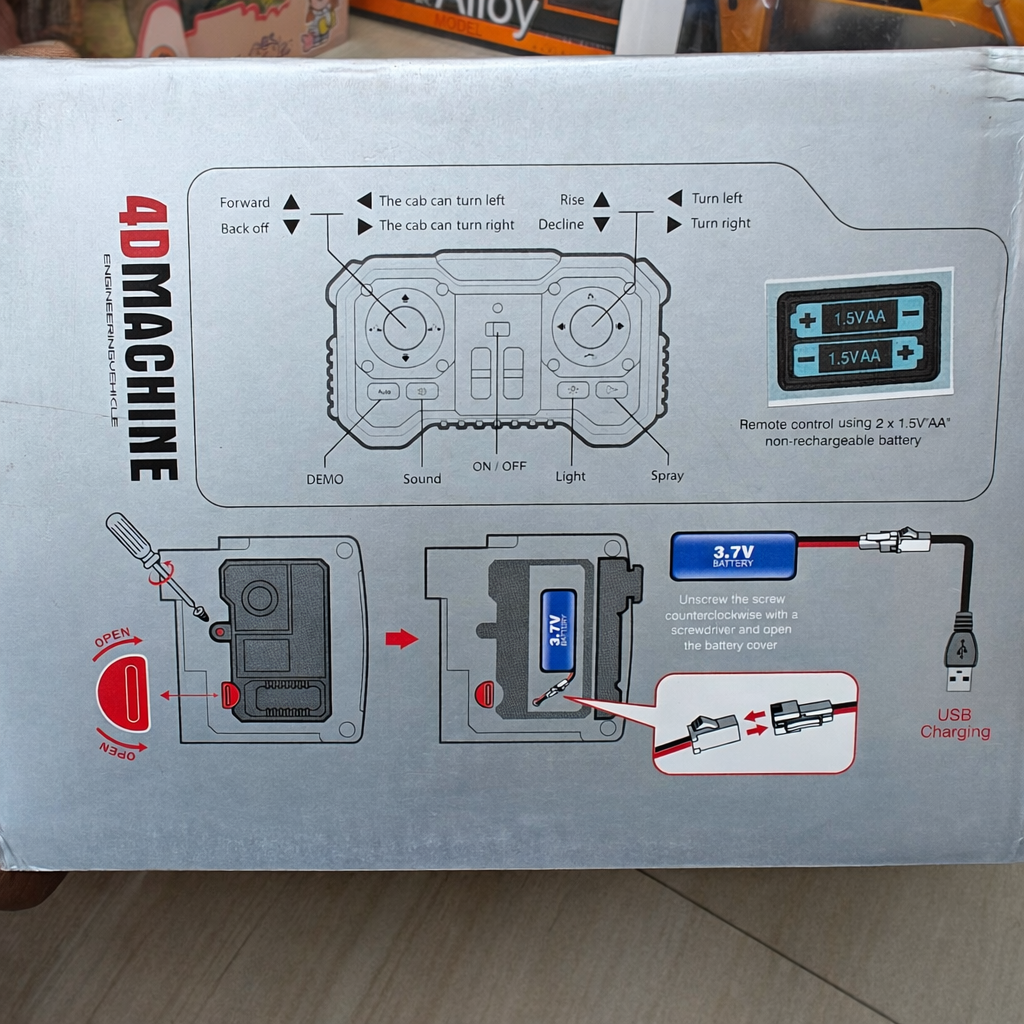 4DRC EXCAVATOR FOR KIDS