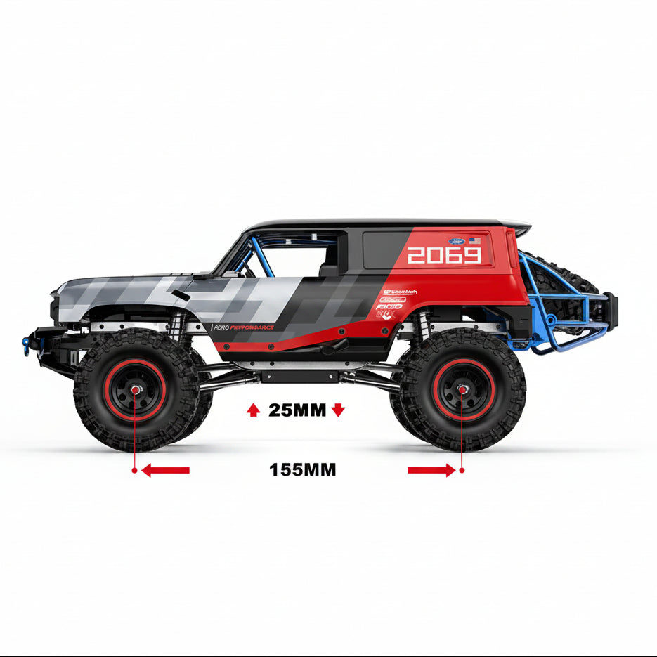 MJX Hyper Go H18P 1:18 Ford Bronco R Off road Crawler 4WD Brushless RC Car