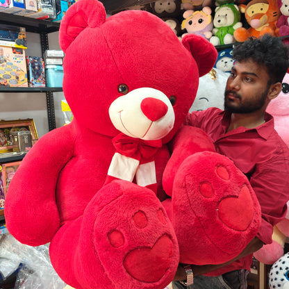 5 FEET RED IMPORTED TEDDY BEAR