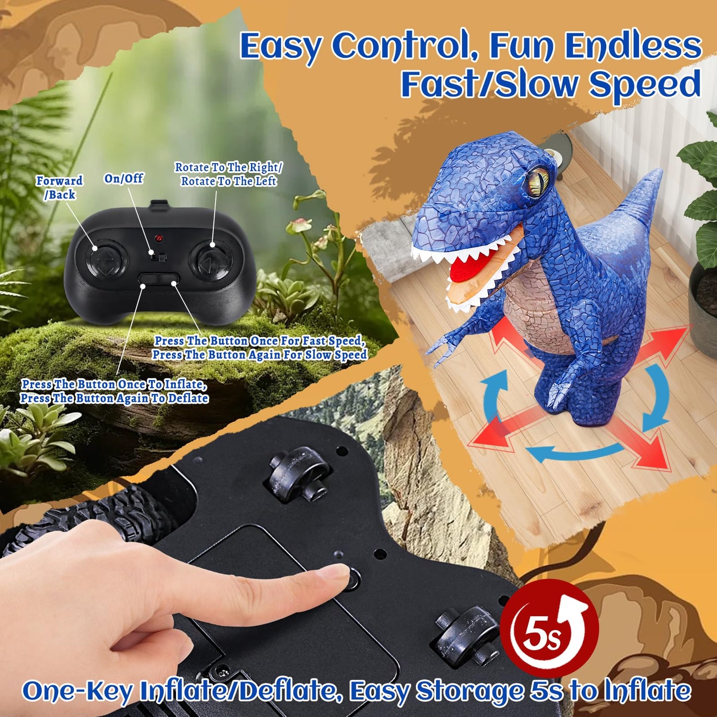 INFLATABLE RC DINO