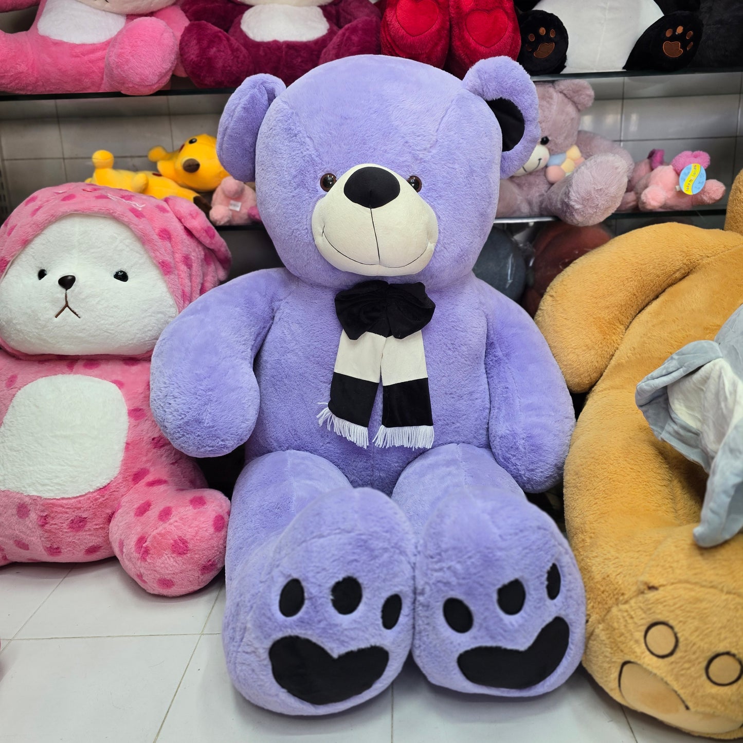 5 FEET PURPLE IMPORTED TEDDY BEAR