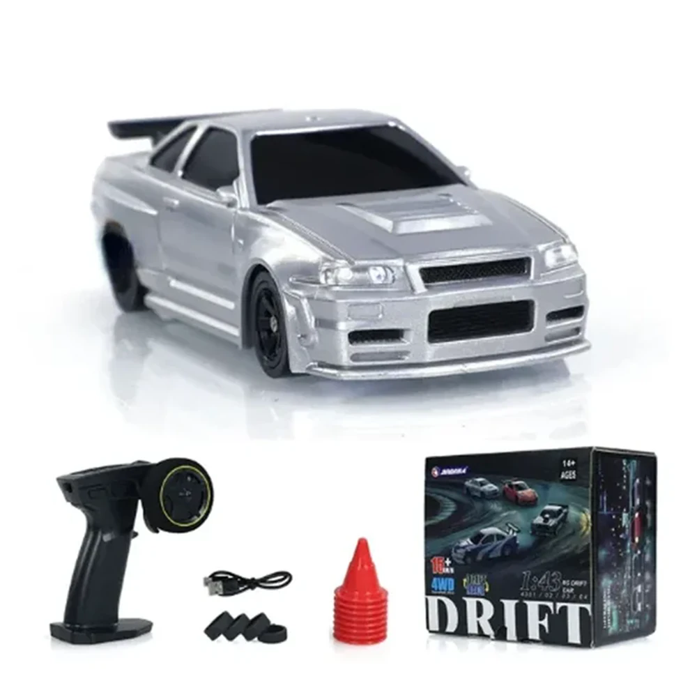 JIABAILE 4301/02/03/04 RTR 1/43 2.4G 4WD Drift RC Car Mini Race LED Light Optional Gyro Radio Control