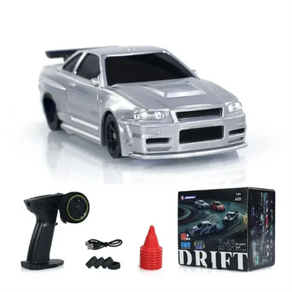 JIABAILE 4301/02/03/04 RTR 1/43 2.4G 4WD Drift RC Car Mini Race LED Light Optional Gyro Radio Control