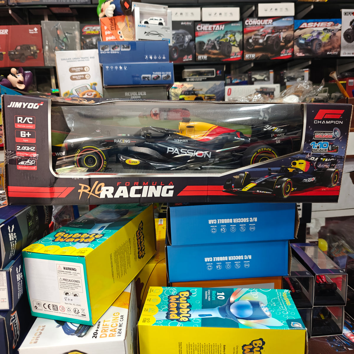 Jimyog 1:10 F1 RC Racing Car High Speed 15KM/H with Simulation sounds and a 2.4GHz Controller