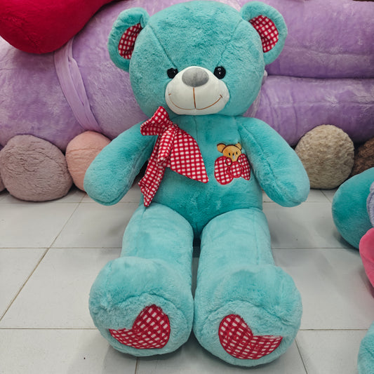 3 FEET CYAN BLUE PREMIUM TEDDY BEAR