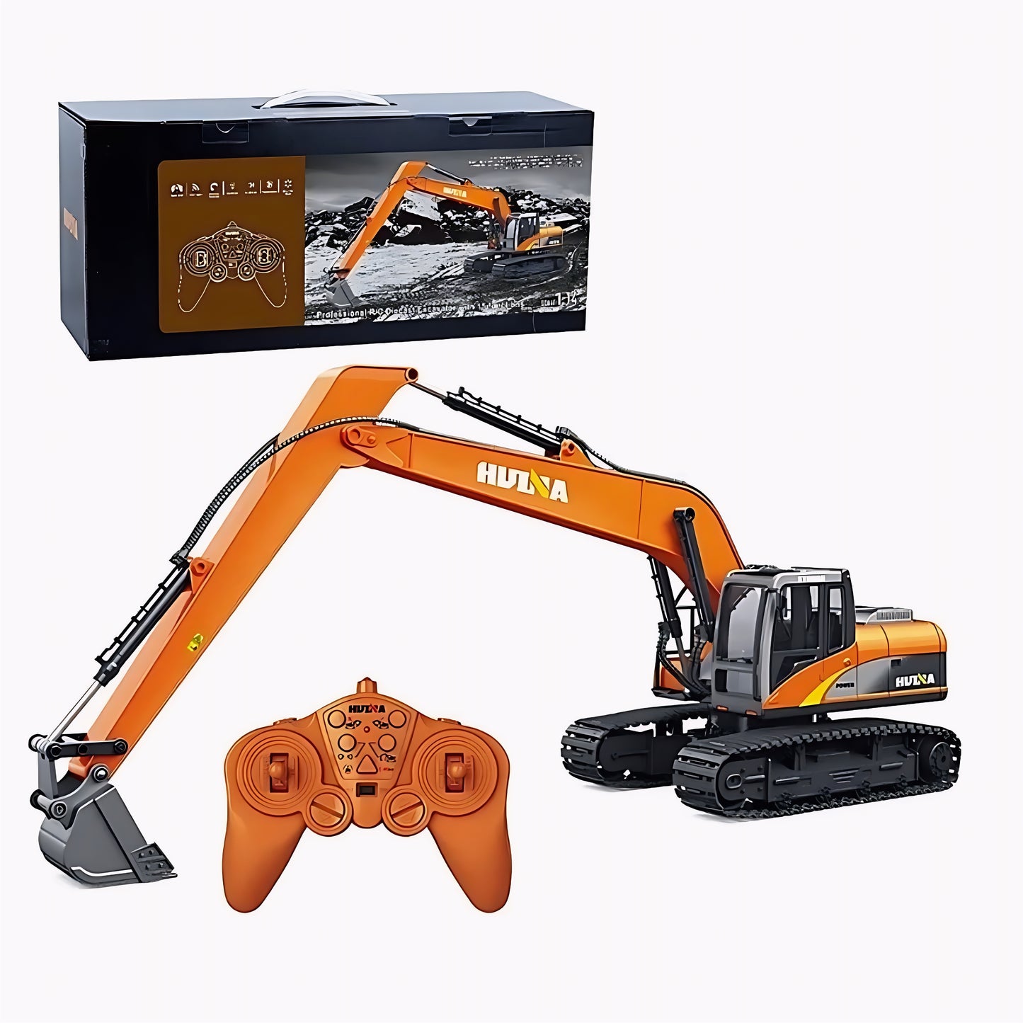 HUINA 1551 RC HOBBY GRADE EXCAVATOR WITH 15 CHANNEL LONG BOOM