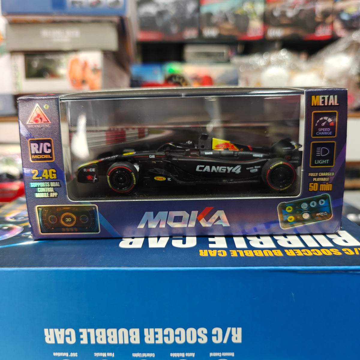 MOKA 1:64 Scale F1 RC Racing Car with Remote Control | 2.4GHz Rechargeable Racing Car