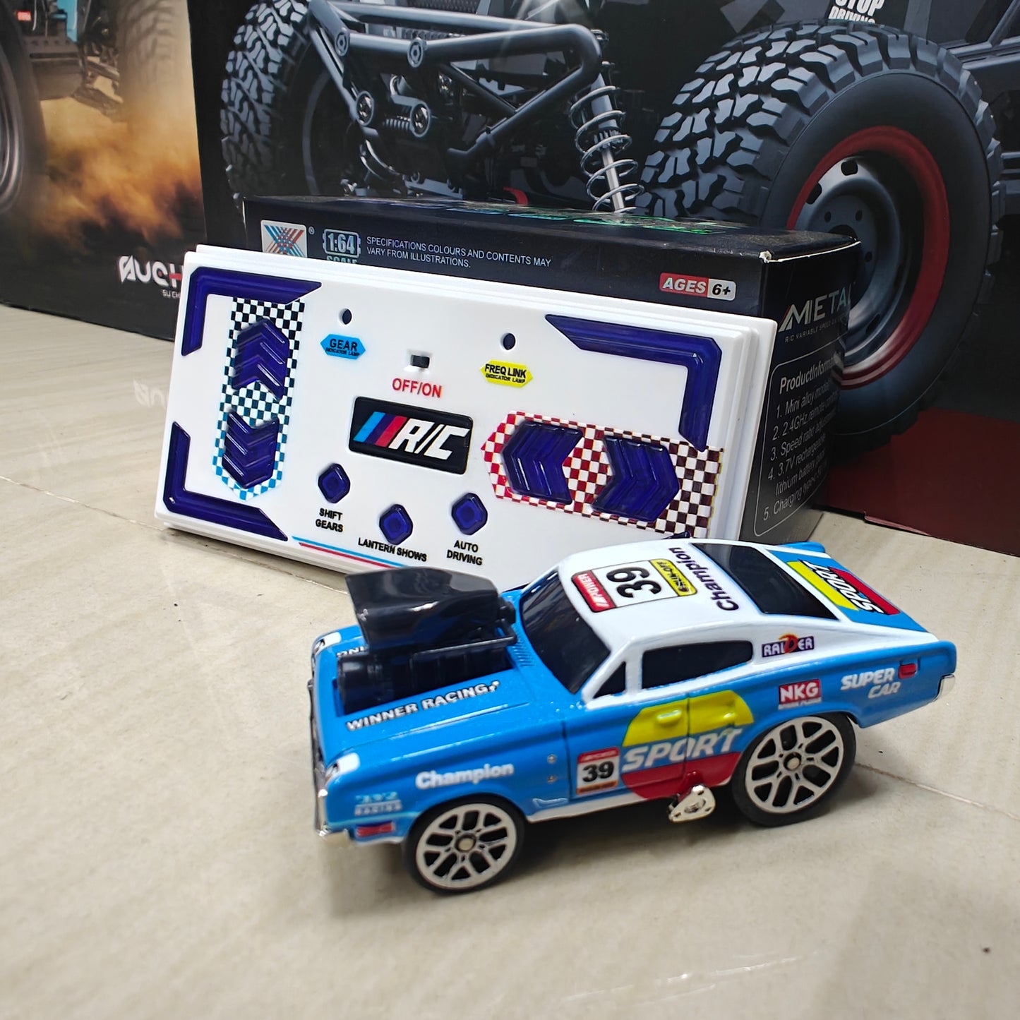 1:64 HIGH SPEED DRIFT DOGE RC CAR