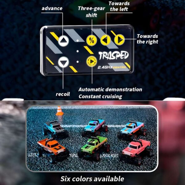 Trasped 1:64 Scale Mini Monster RC Truck