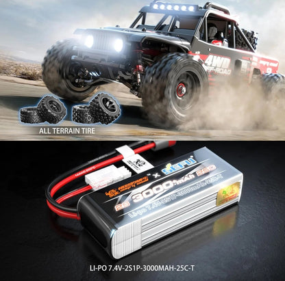 MJX 14209 Hyper Go Brushless RC Car – 4WD High Speed with Max Speed Upgrade Support & Extra Tyres, Springs & Tool Kit