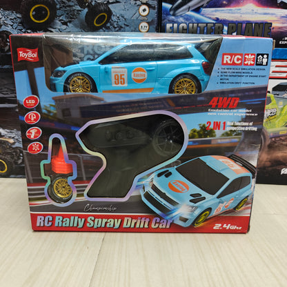 4WD POLO RC Rally Spray Drift Car 2.4GHz | LED Lights