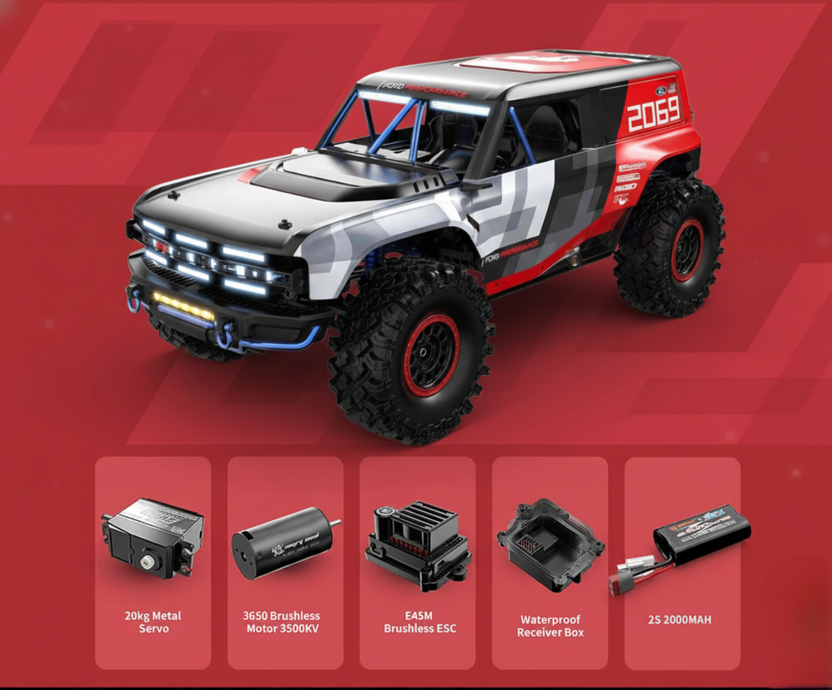 MJX Hyper Go H8PDC 1:8 RC Crawler – Ford Bronco(AVAILABLE ON PRE ORDER BASIS)