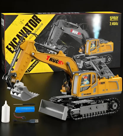 17 CHANNEL RC EXCAVATOR WITH ALLOY BUCKET