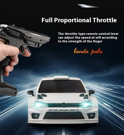 LDRC 2801 RTR 1/28 2.4G 4WD RC Car Drift for POLO R LED Light On-Road Full Proportional Racing Vehicles Model
