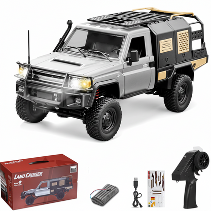 MN Model MN82S 1:12 4WD RC Rock Crawler Land Cruiser Pickup with LED Lights