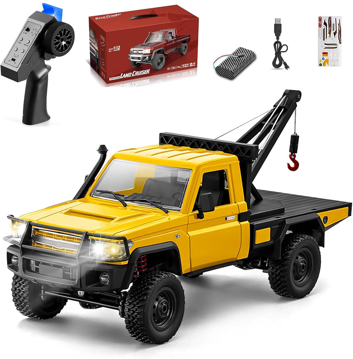 MN Model MN82T 1:12 LC79 4WD RC Crawler with Crane