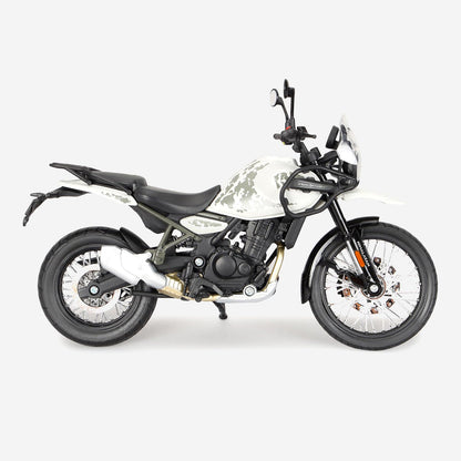 Royal Enfield New Himalayan scale model bike 1/12 by Maisto White/Black