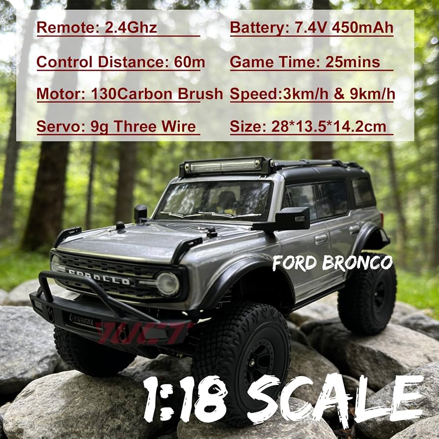WLtoys 184023 1:18 Ford Bronco 4WD Climbing RC Car