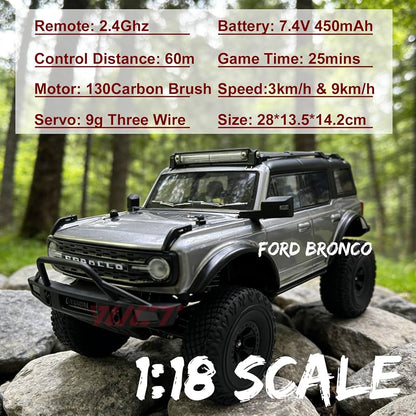 WLtoys 184023 1:18 Ford Bronco 4WD Climbing RC Car